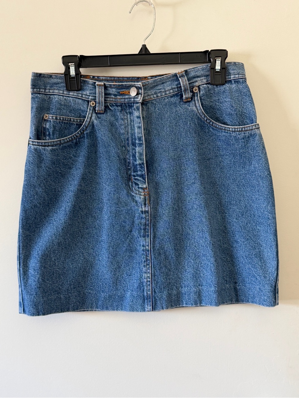 Bill Blass Denim Vintage Jean Skirt, 10